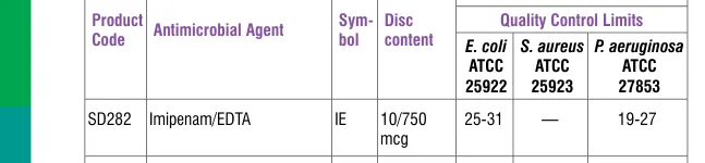SD282-1VL in the Antimicrobial quality control, printed page 336